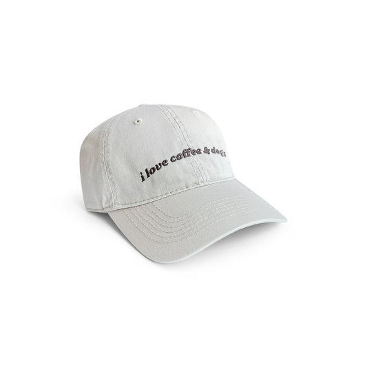 I love coffee & dogs - Beige Hat