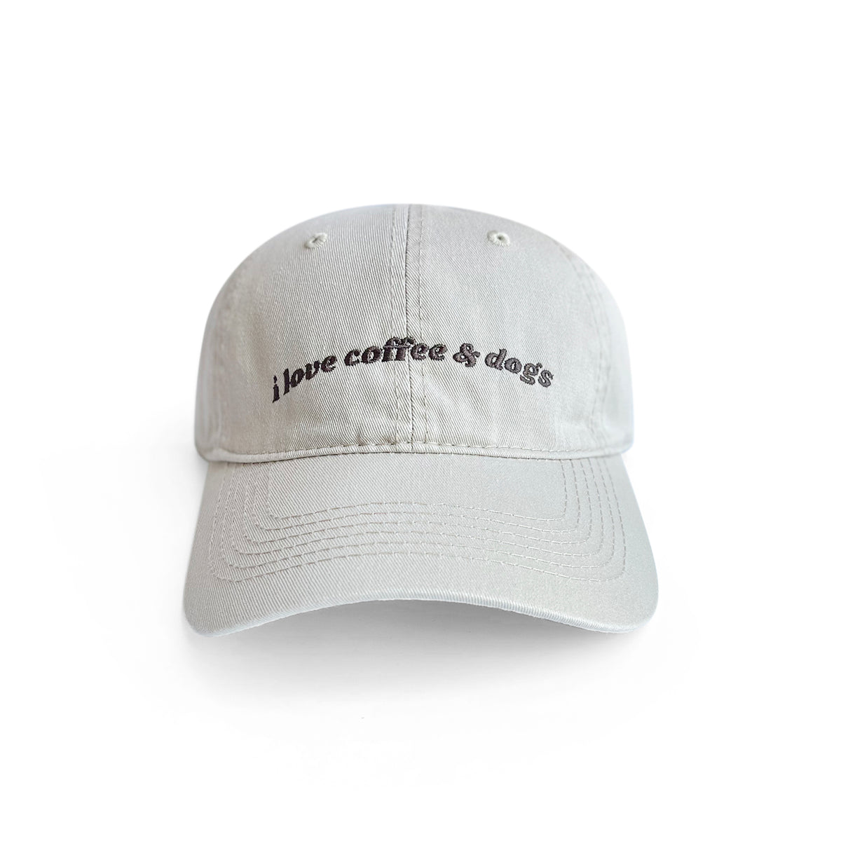 I love coffee & dogs - Beige Hat
